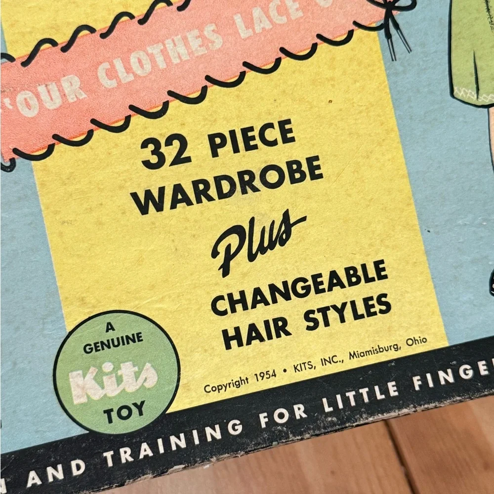 Vintage Lacey Dolls Kit 1950s Paper Dolls Toy COMPLETE UNUSED